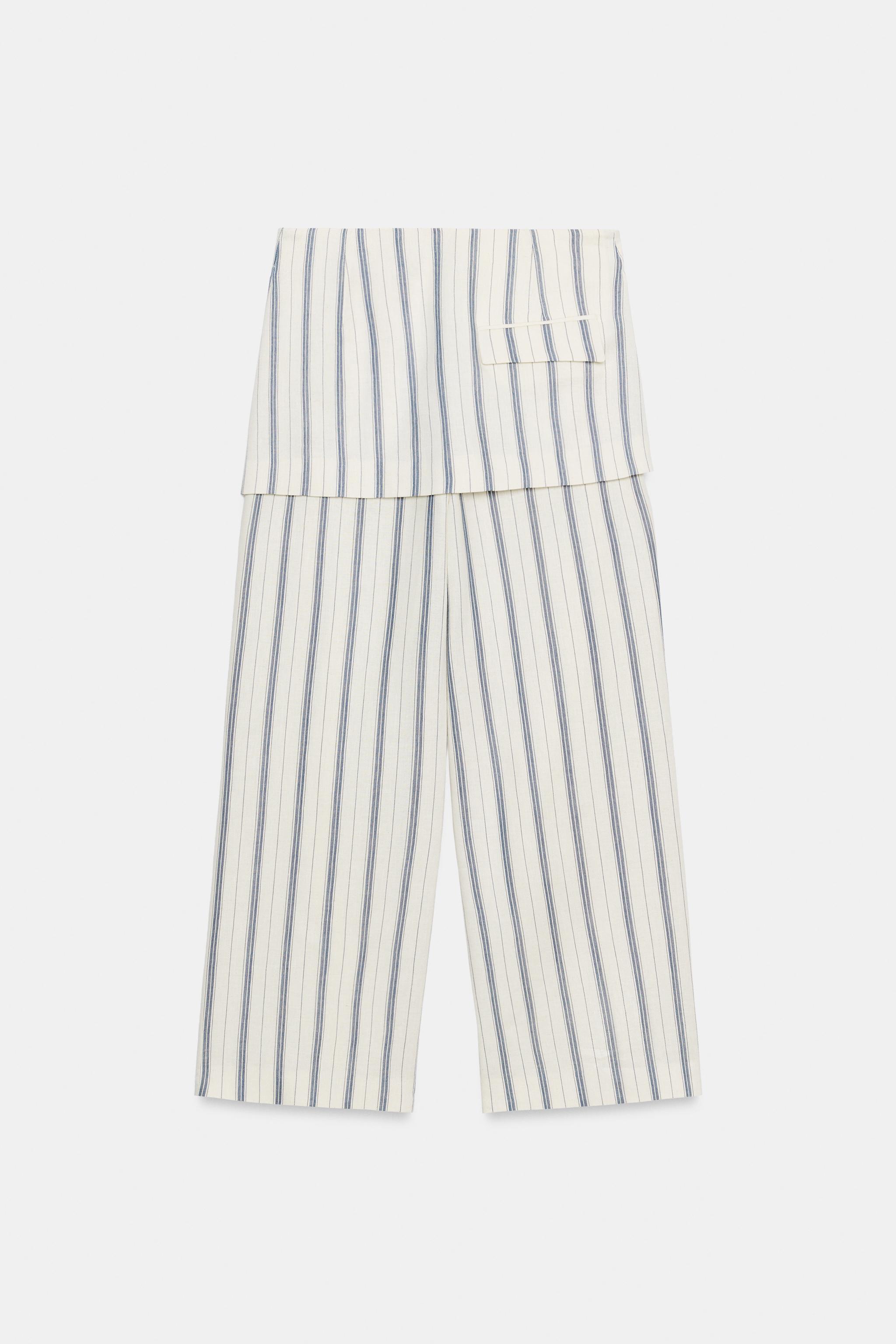 ZW COLLECTION STRIPED PAREO PANTS